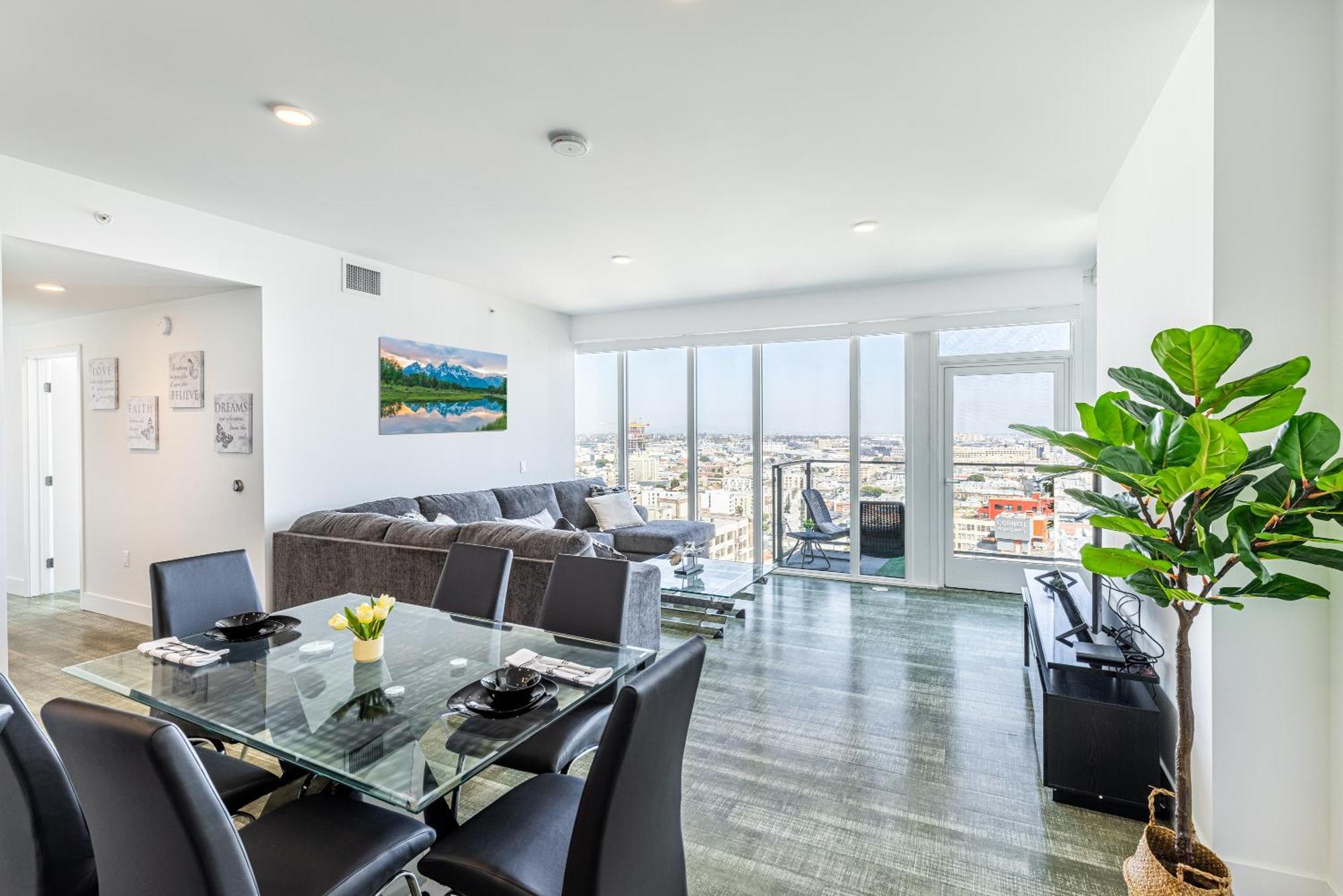 Top Floor High Rise 3 Bed Dtla Skyscraper Penthouse Los Ángeles Exterior foto